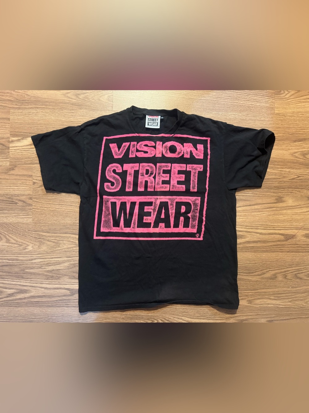 Vision Street Wear Black T-Shirt with Logo